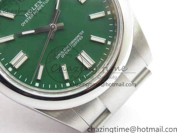 Best 124300 Bracelet Maker BP Green on SS Edition Oyster Dial 41mm Perpetual 0522